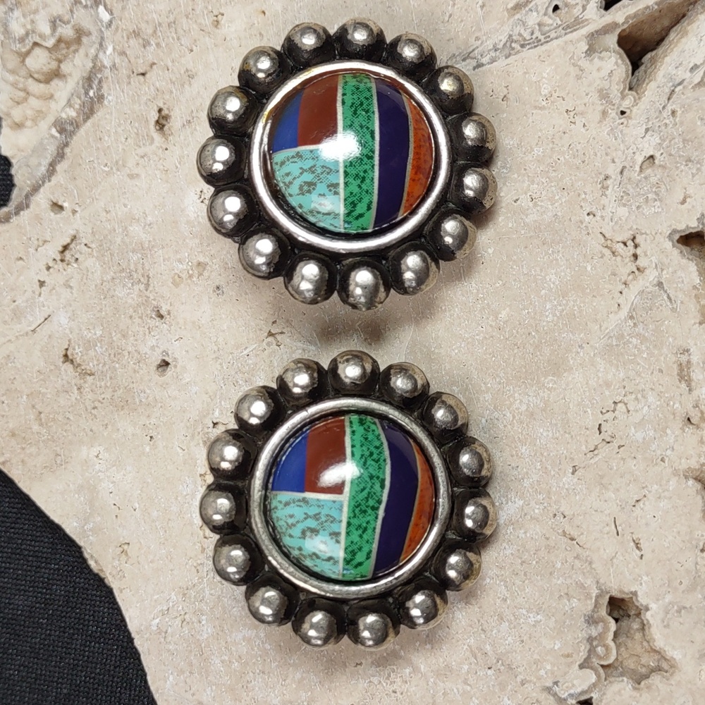 Vintage Silvertone Clip-on Earrings
